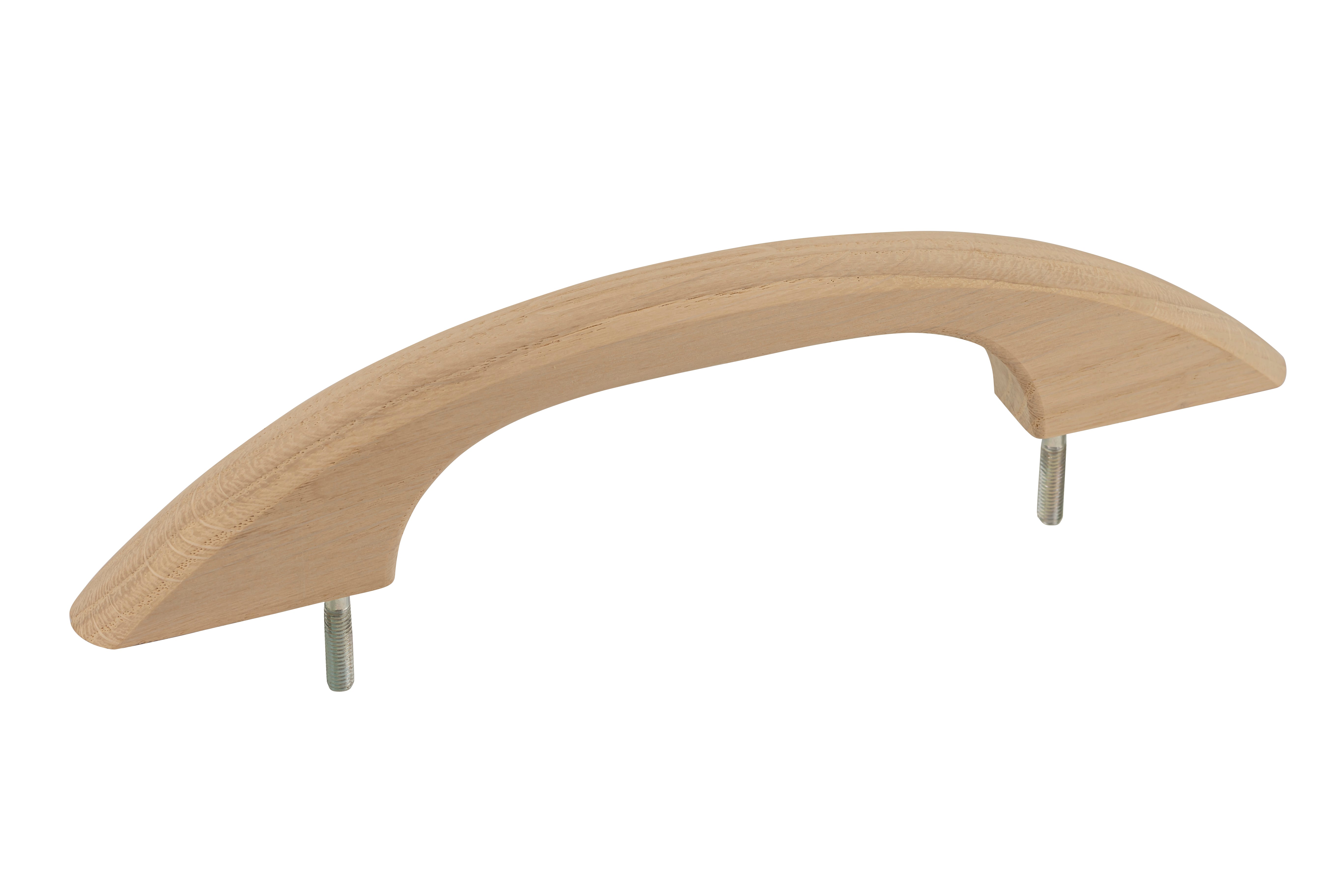 Bow Oak Handle Unlacquered - 6 piece set