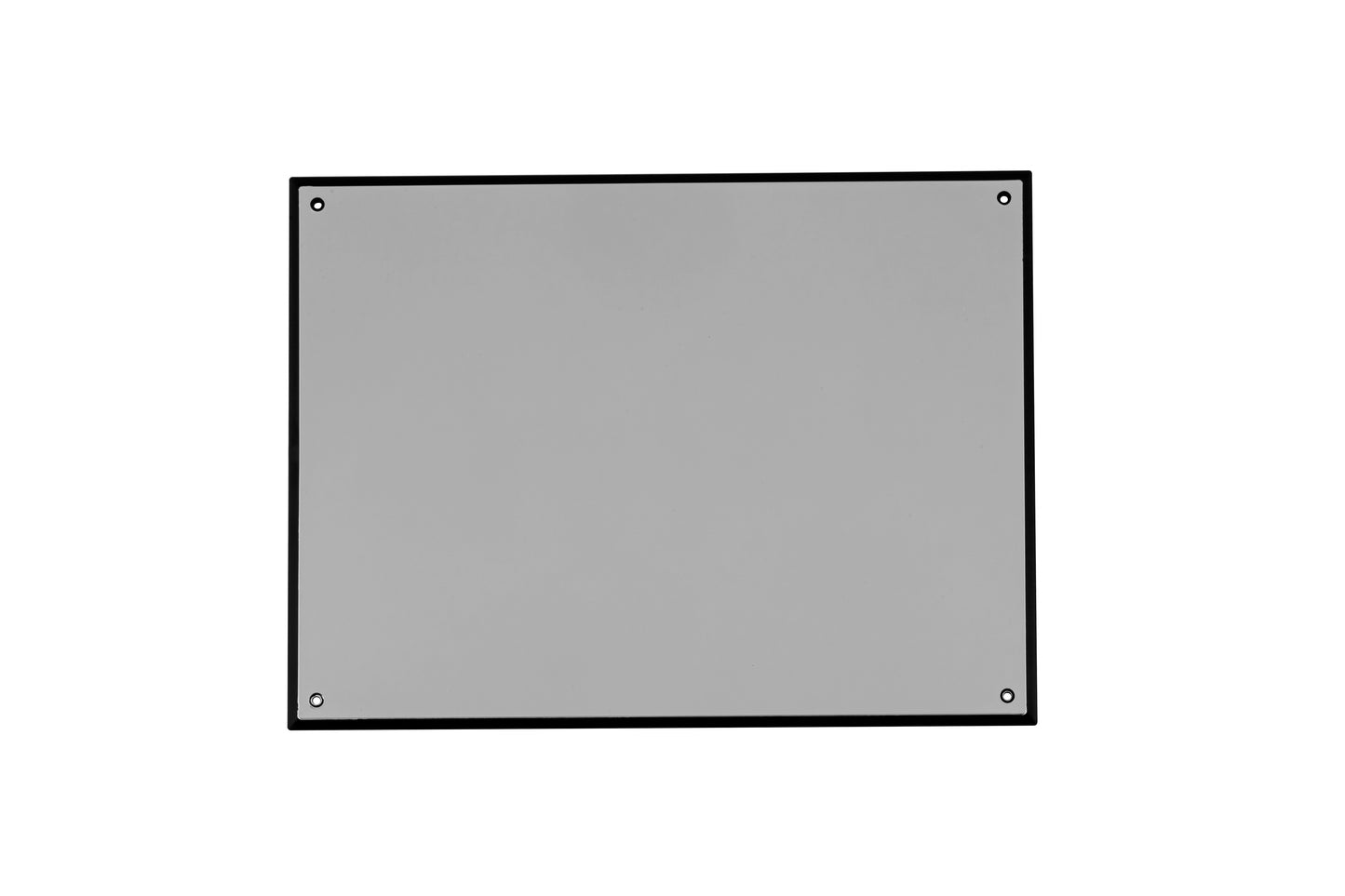 8x6 Black Edge Plastic Breast Plate Nickel