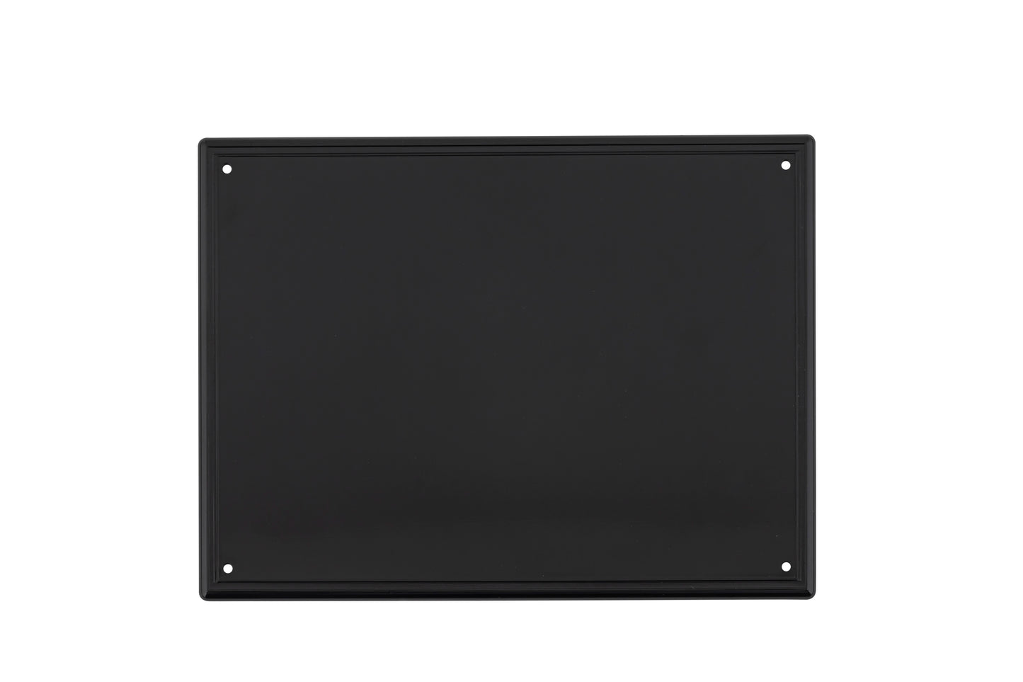 8x6 Bordered Plastic Breast Plate Black