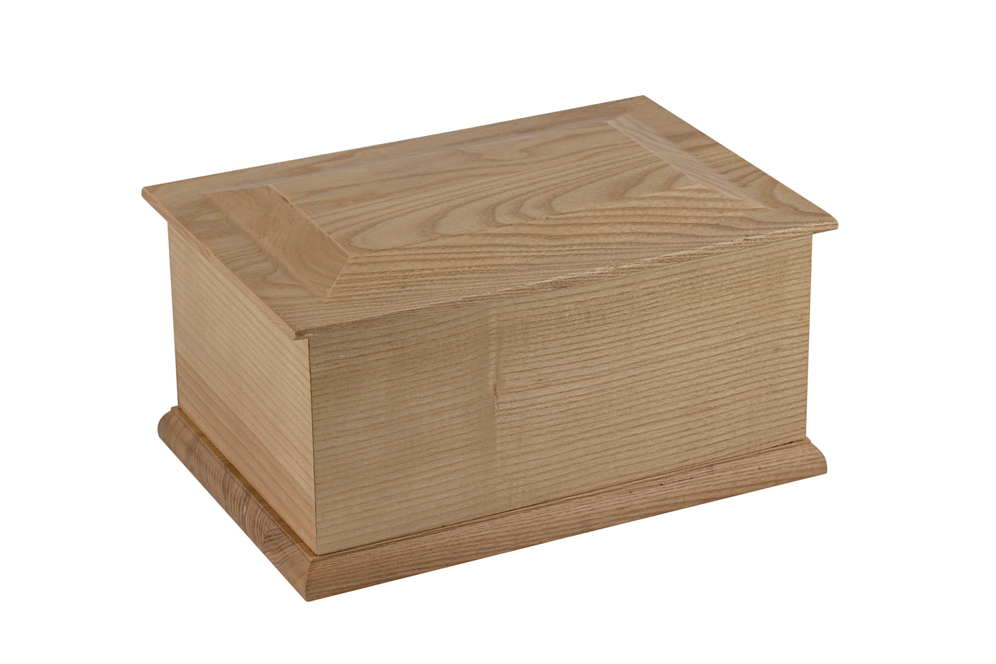Plain Side Ash Lacquered Ashes Casket