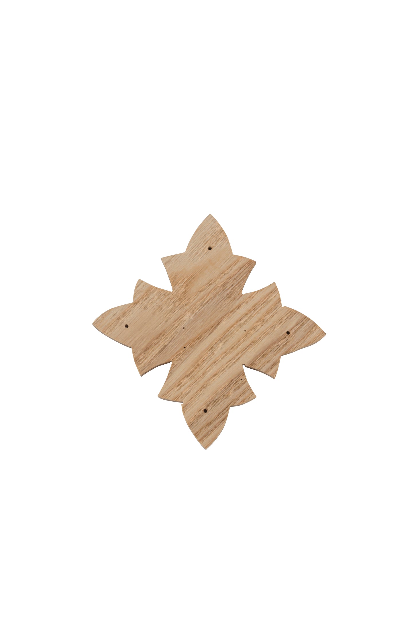 Oak Gothic Cross Ornament Lacquered