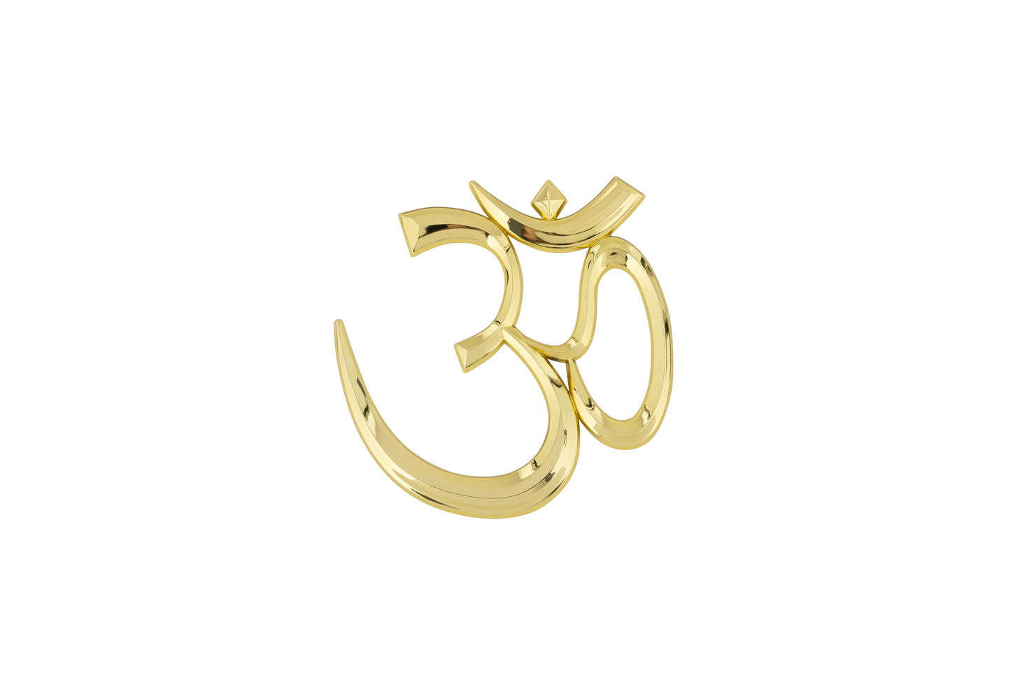 Om Hindu Plastic Ornament Gold