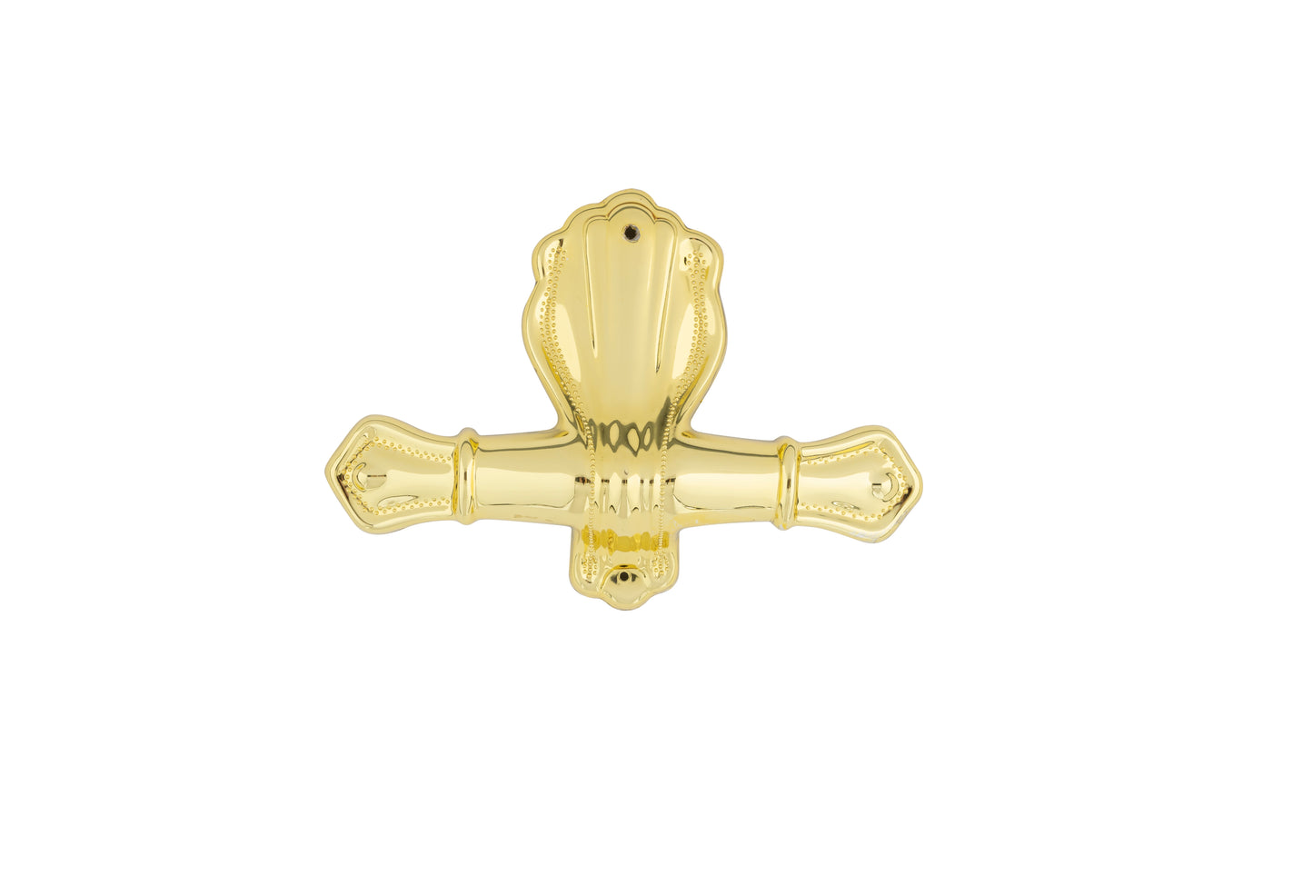 Rose Plastic T-End Gold - 2 piece set