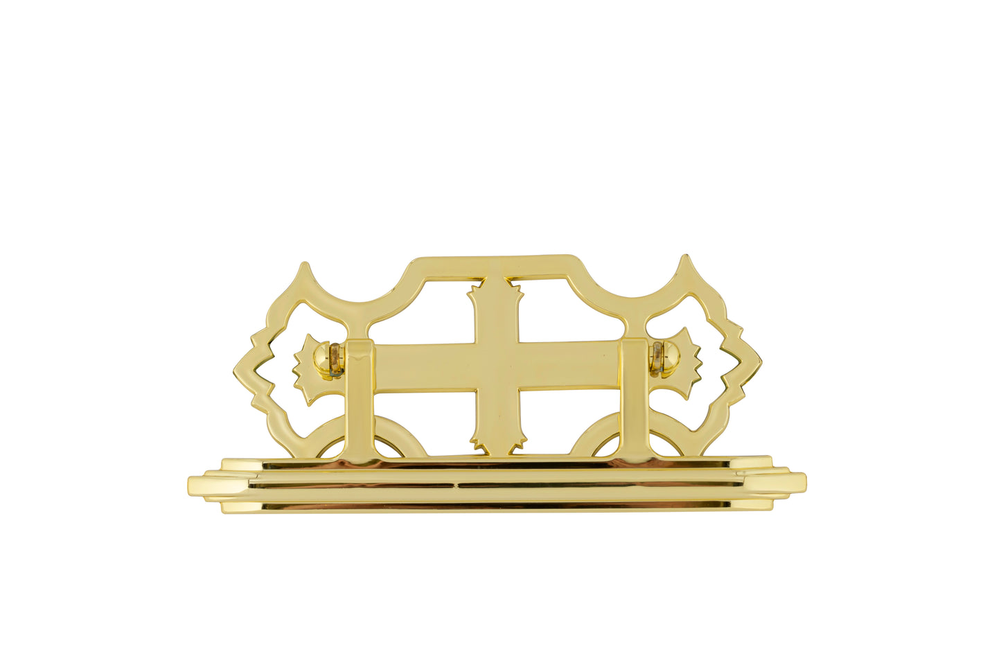 Split Plastic Cross Square Plastic Handle Gold - 6 piece set
