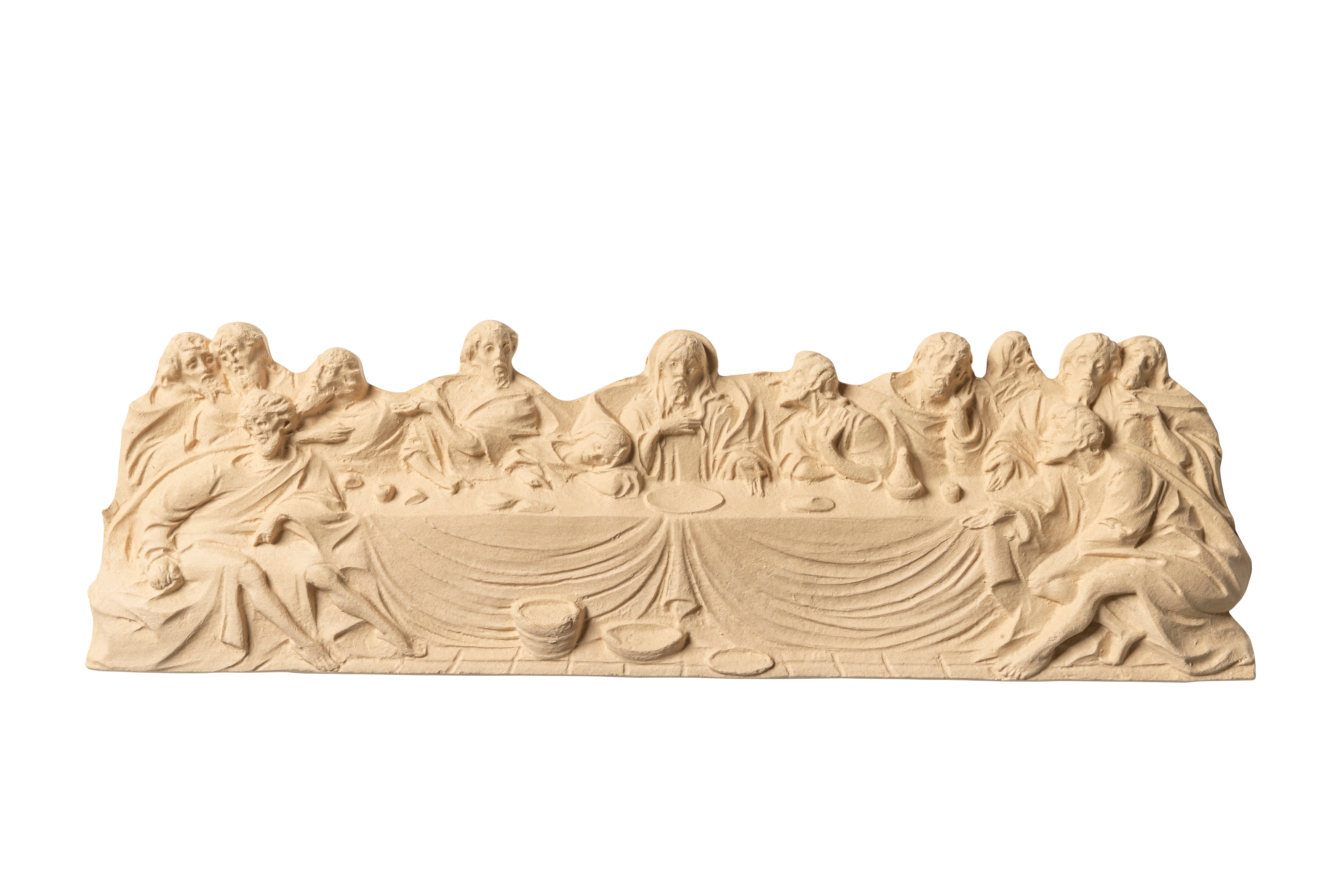 Coffin Last Supper Scene Panel Image - 2 piece set