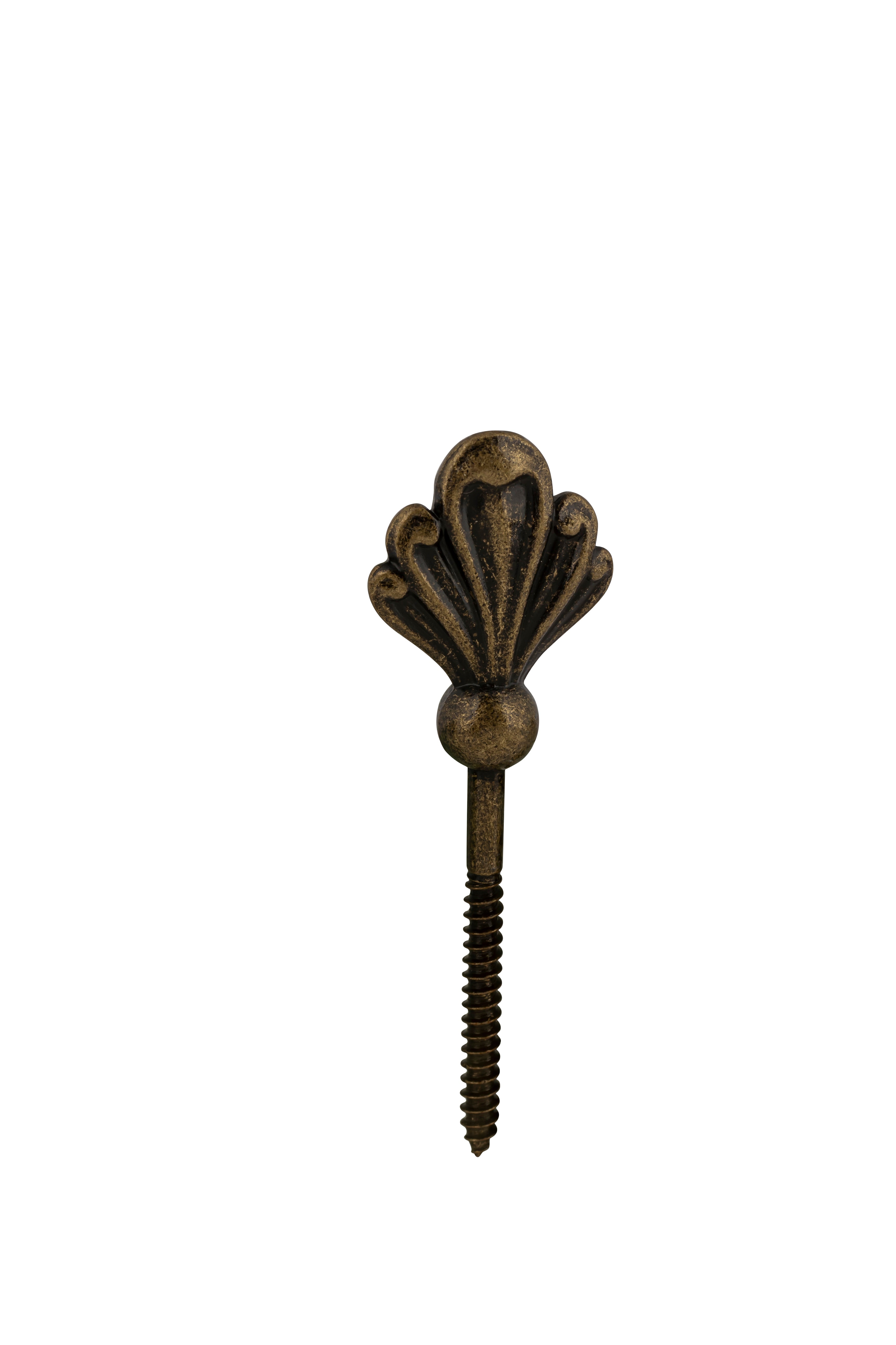 Metal Ball Plume Screw Antique Brass