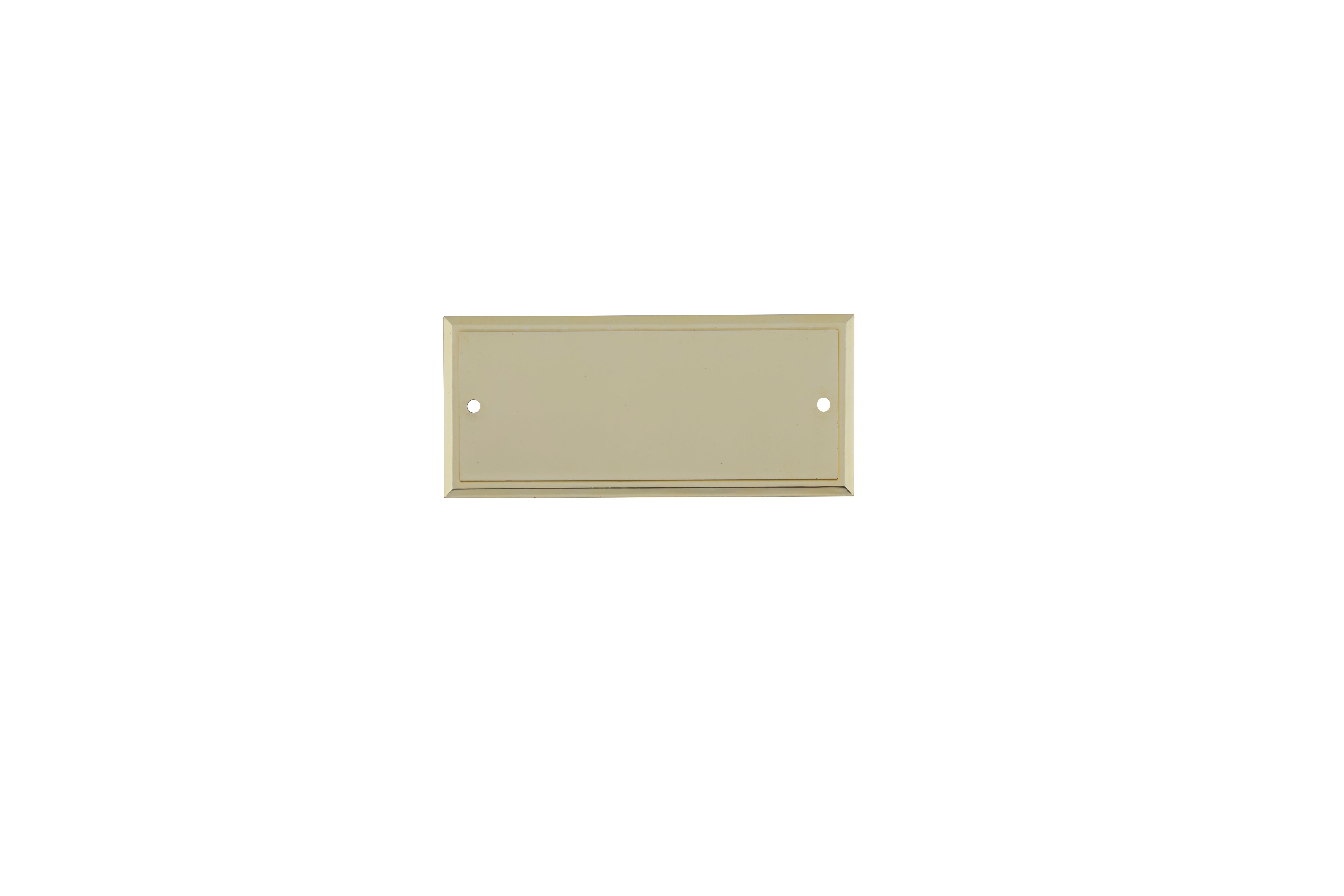 4x1 Bordered Plastic Breast Plate Gold
