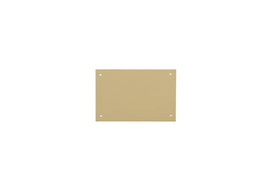 4x2 Metal Breast Plate Gold