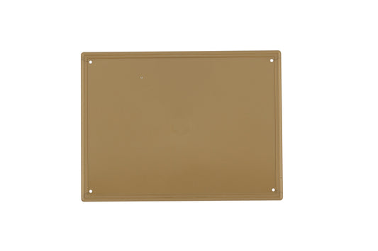 8x6 Bordered Plastic Breast Plate Self Colour