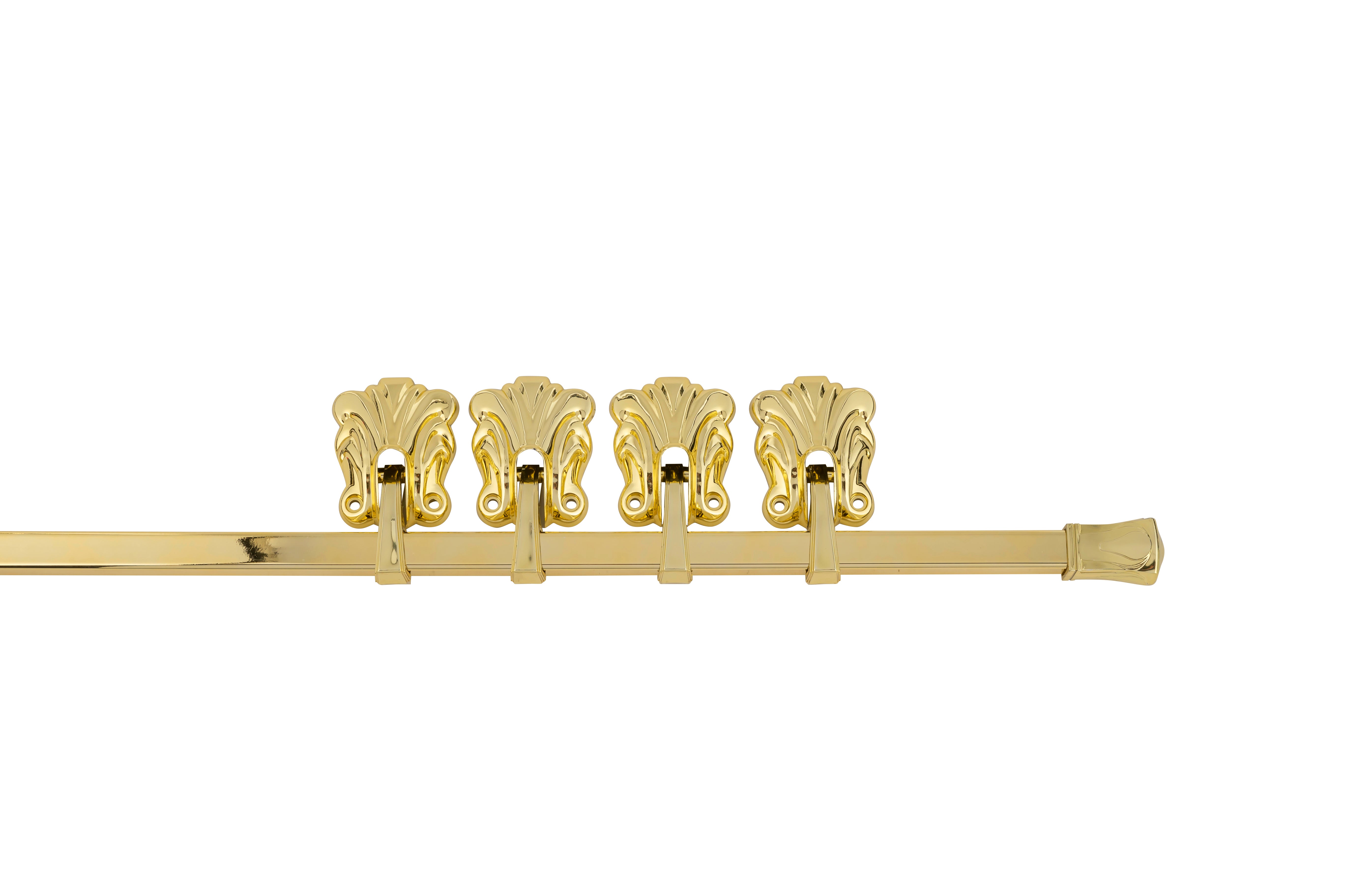 Cranoge 43 inch Square Plastic Bar Plastic Fittings Gold- Set