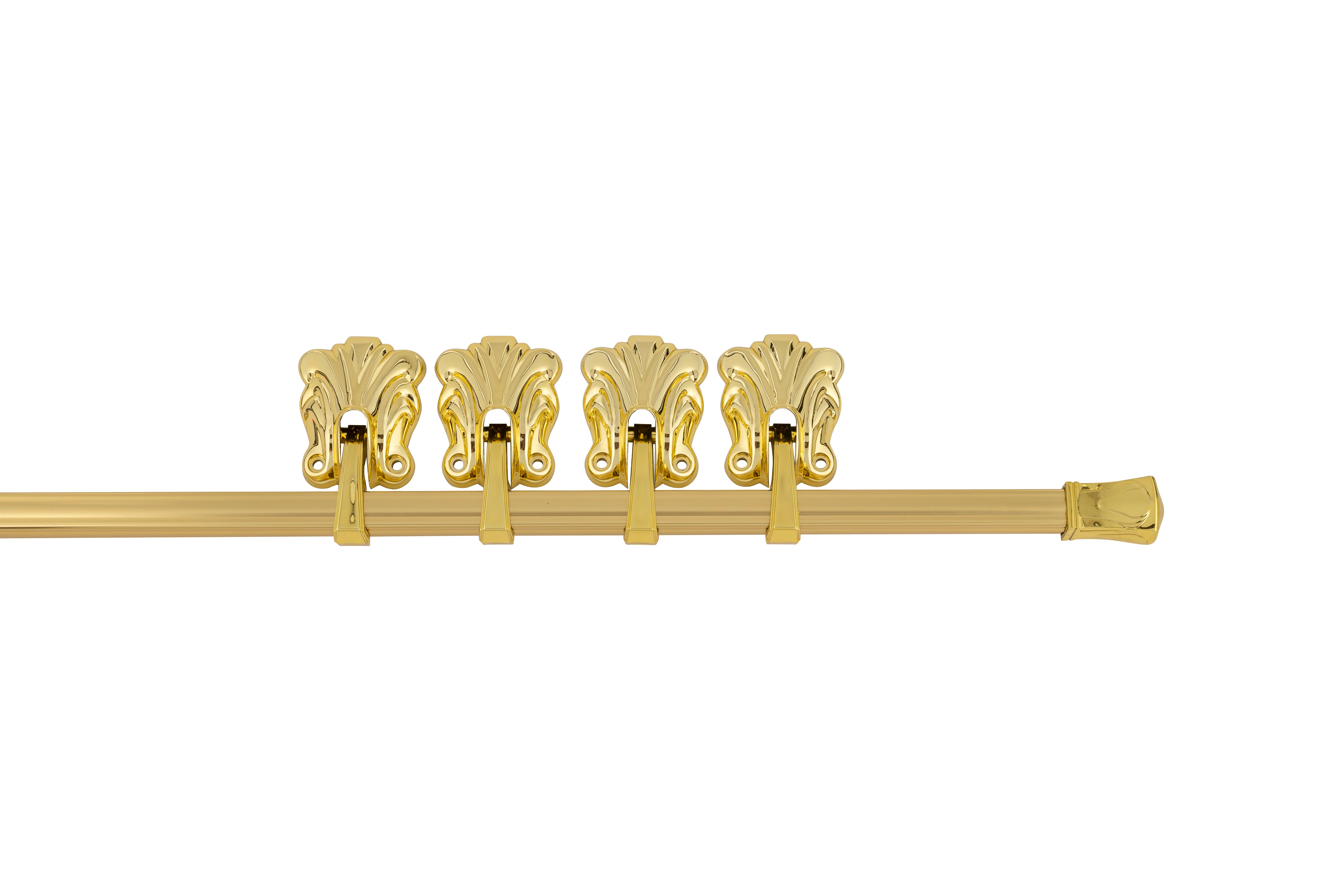 Cranoge 43 inch Square Metal Bar Plastic Fittings Gold - Set