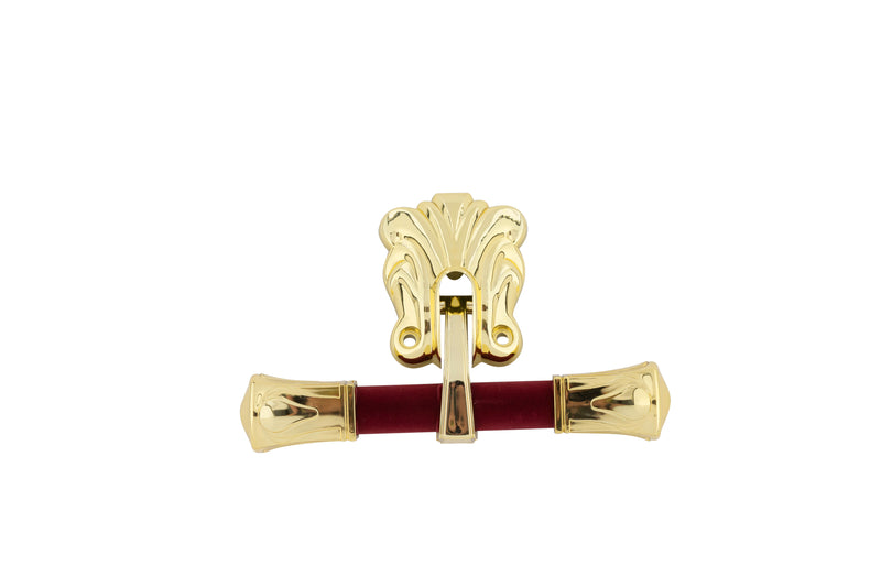 Cranoge Burbundy Flocked T-End Gold