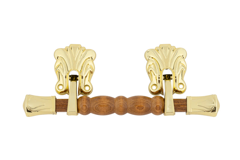 Cranoge Warm Oak Handle Gold - 6 piece set