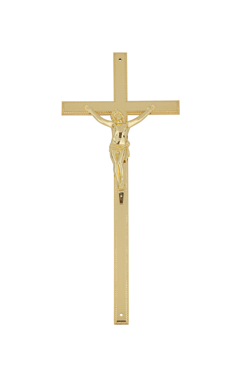 20 inch Metal Crucifix Gold