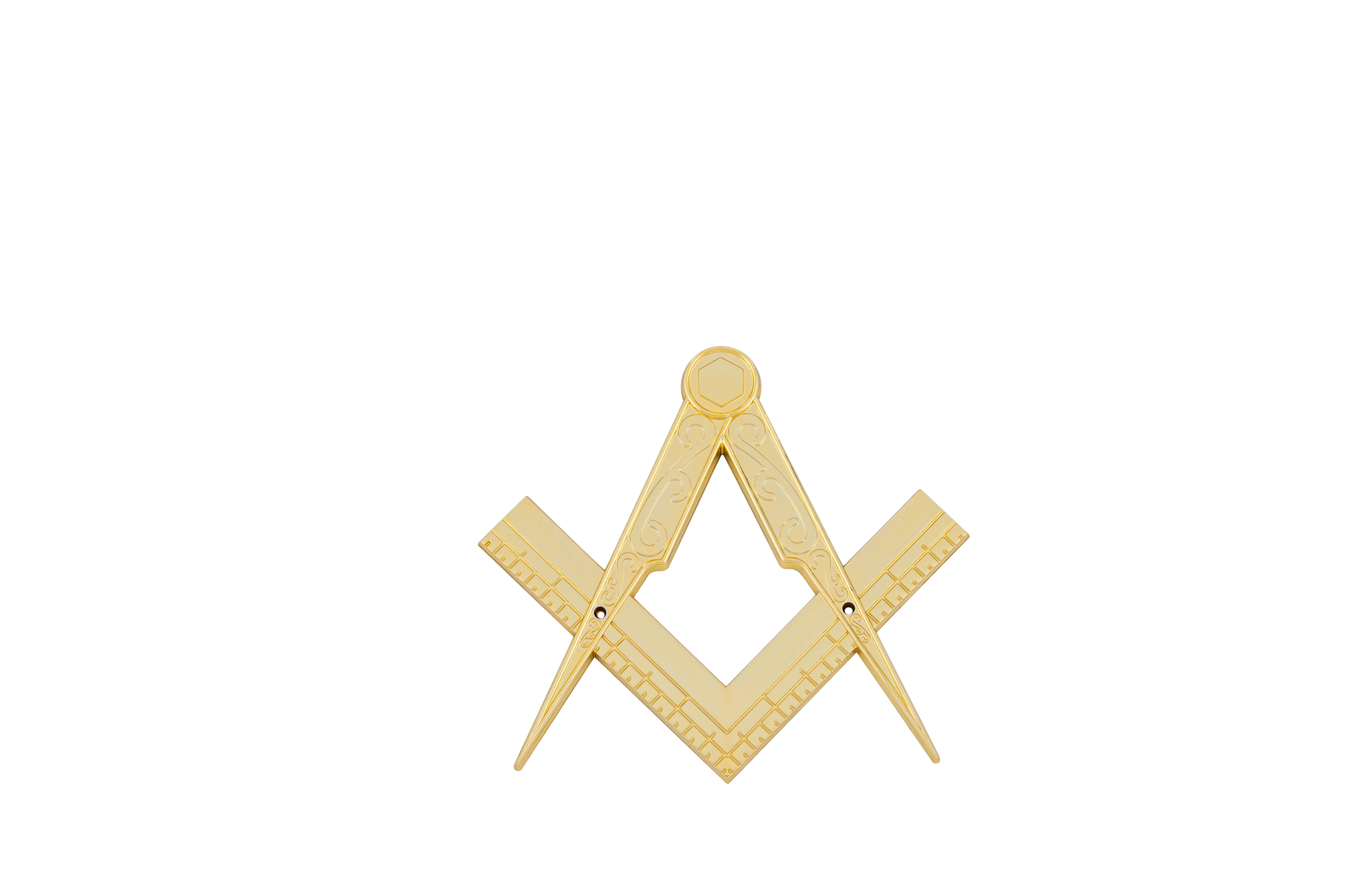 Plastic Masonic Ornament Gold