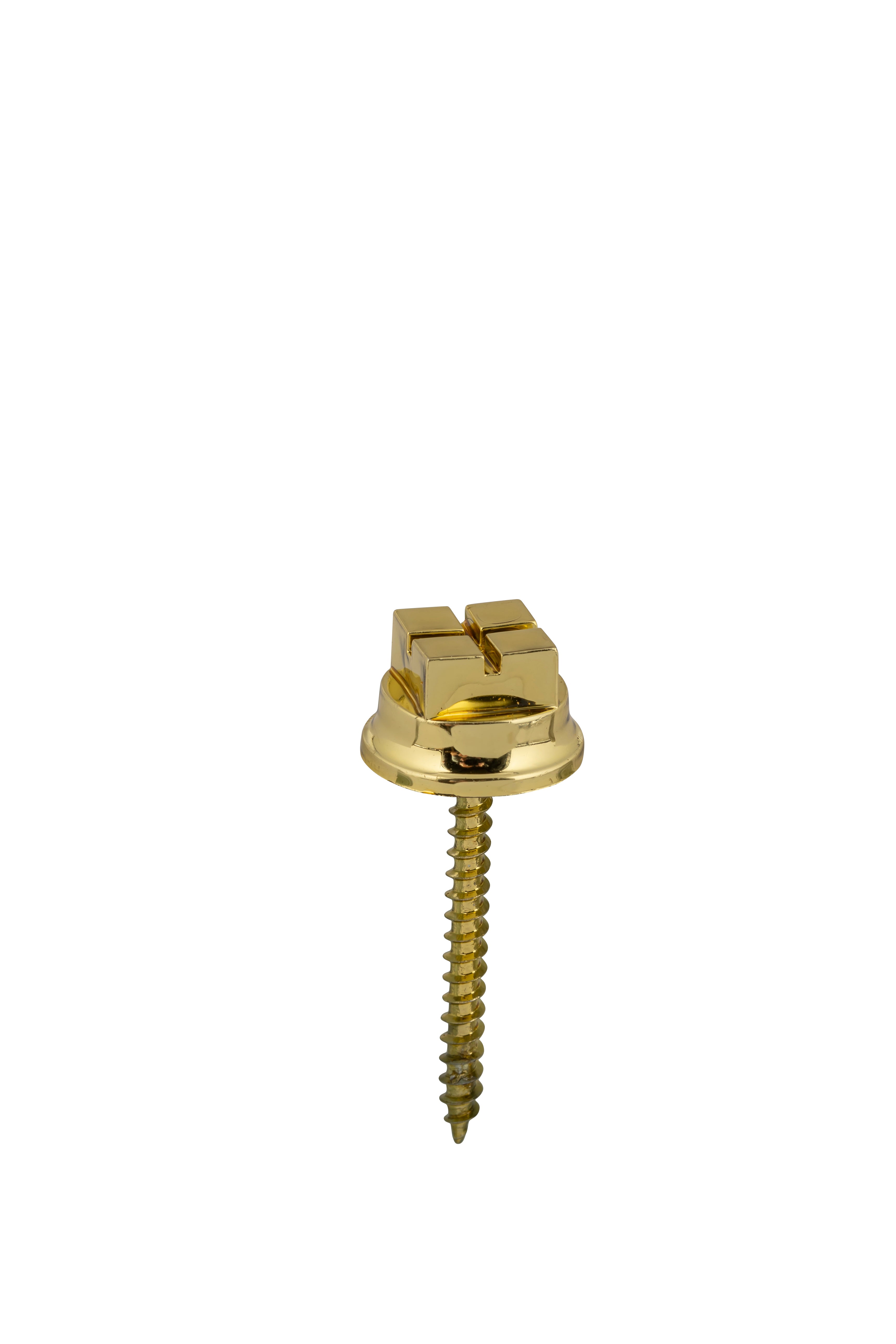 Plastic Cross Cut Screw Gold