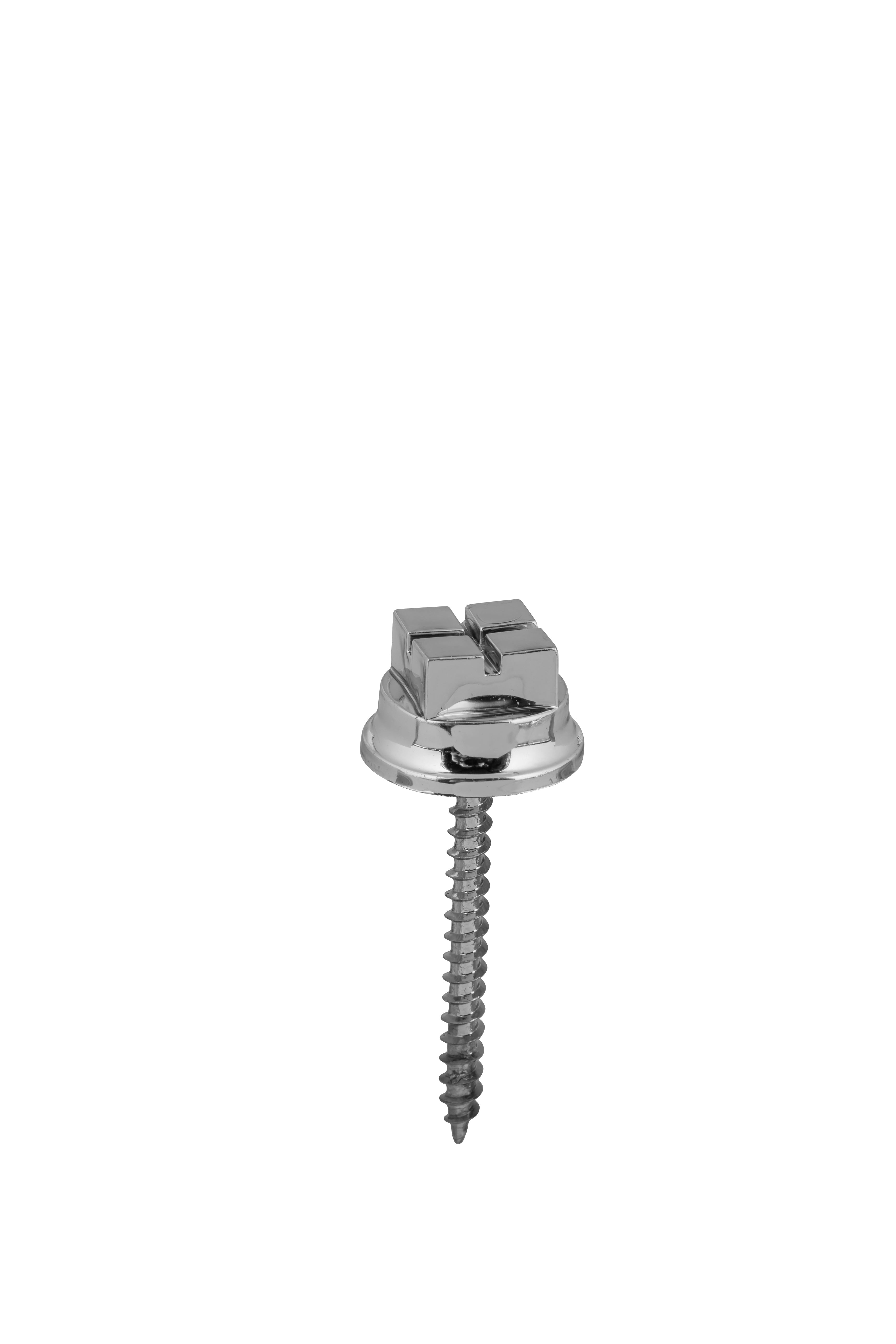 Plastic Cross Cut Screw Nickel