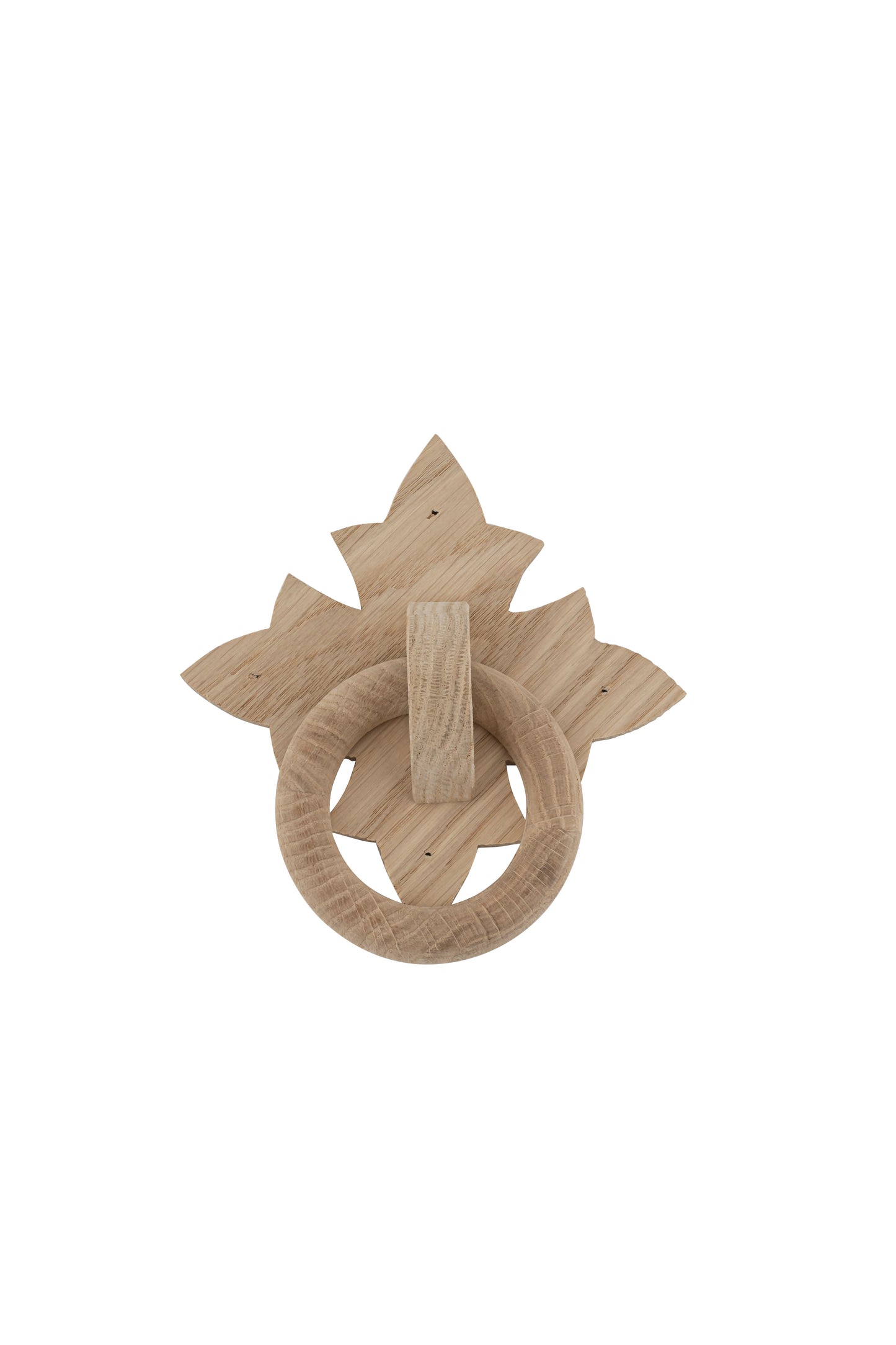 Oak Ring Handle Unlacquered - 6 piece set