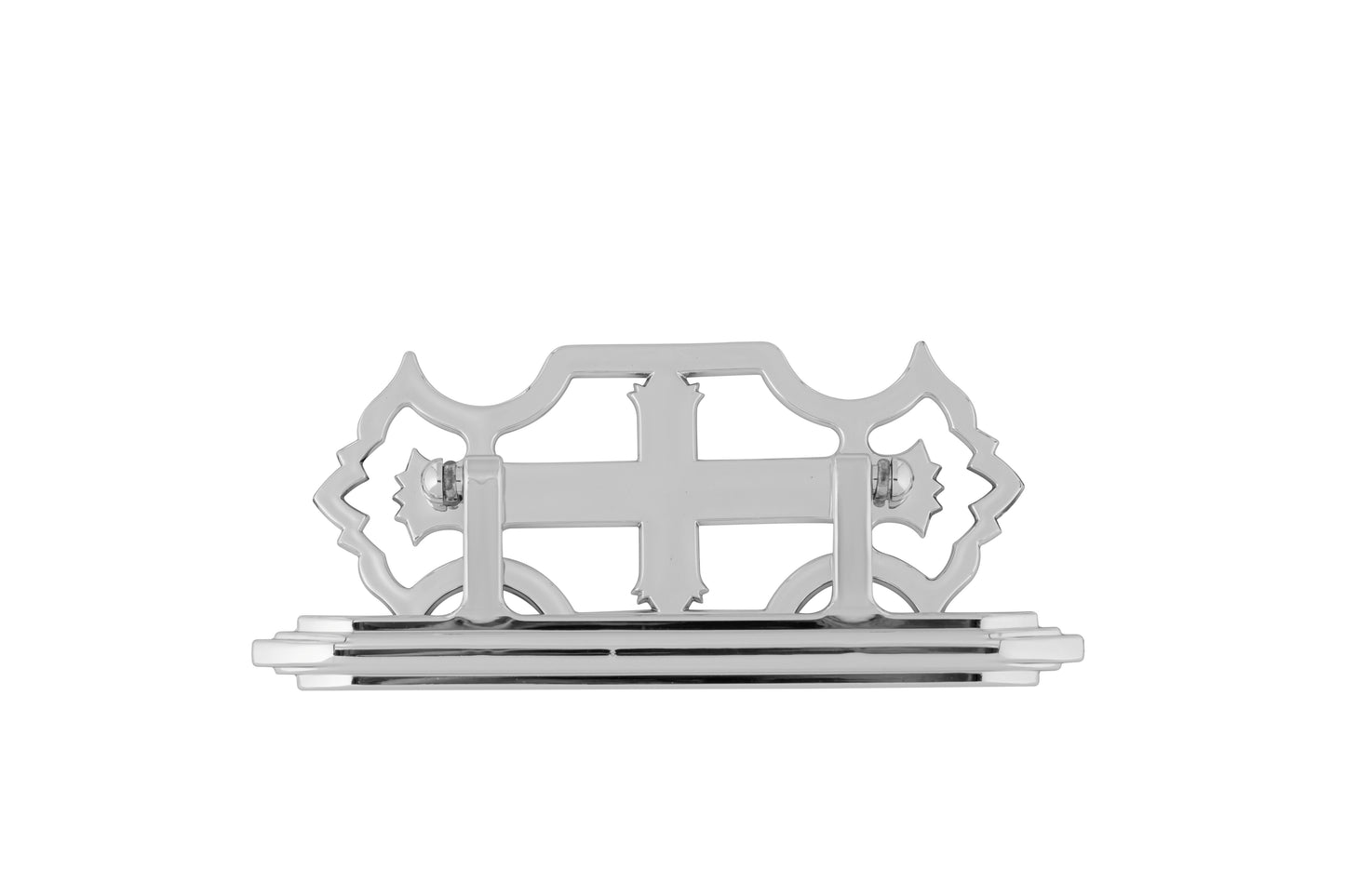 Split Plastic Cross Square Plastic Handle Nickel - 6 piece set