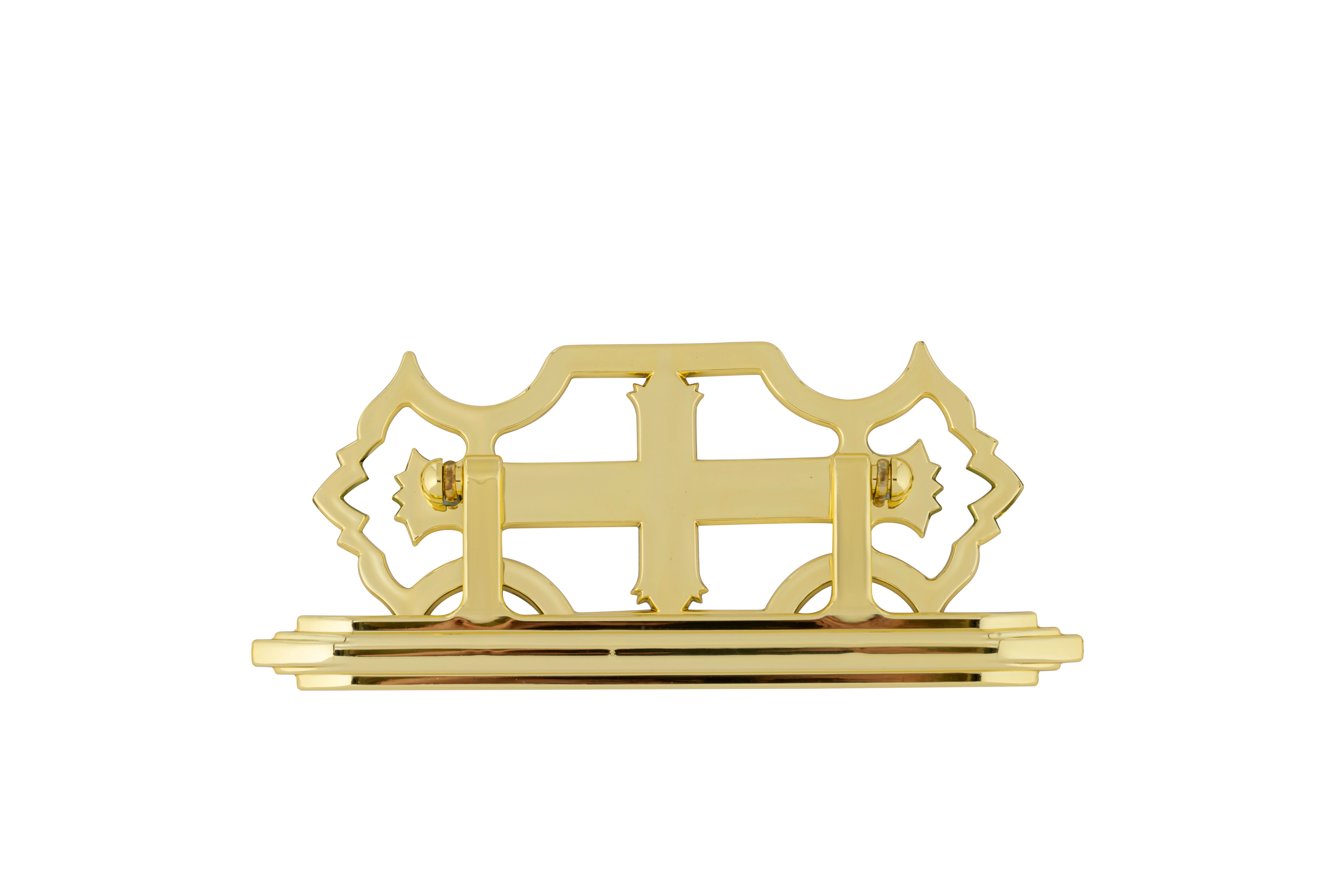 Split Plastic Cross Square Plastic Handle Gold - 6 piece set