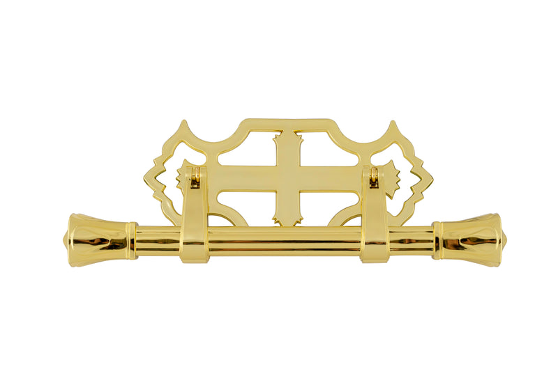 Split Plastic Cross-Cranoge Plastic Handle Gold - 6 piece set