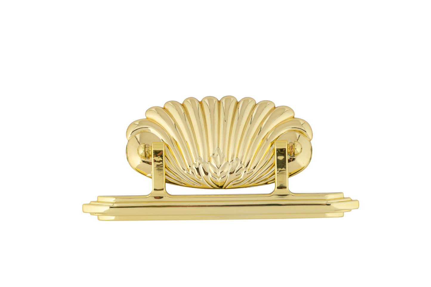 Split Plastic Shell Square Plastic Handle Gold - 6 piece set